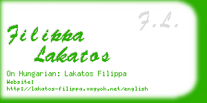 filippa lakatos business card